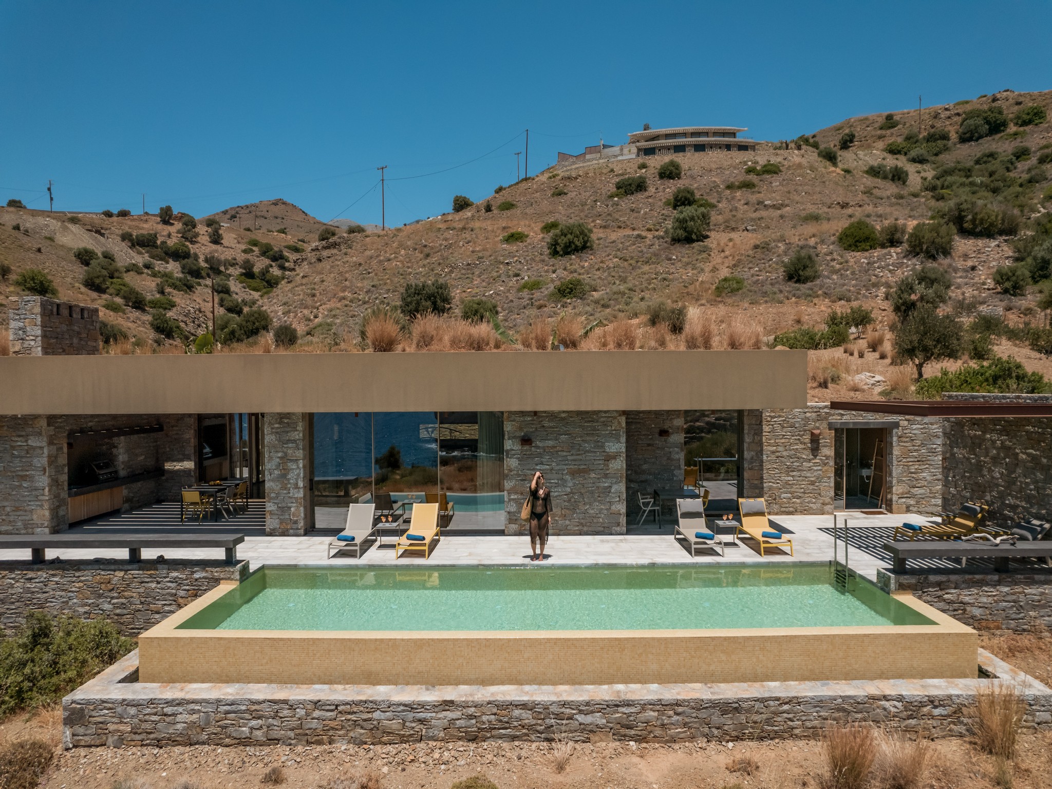 SeaCrete Villa South Rethymno Heated Infinity Pool