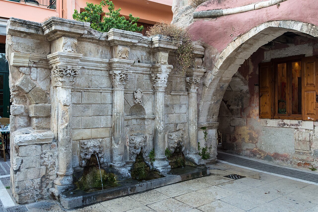 Rimondi Venetian Fountain in Rethymno Old Town